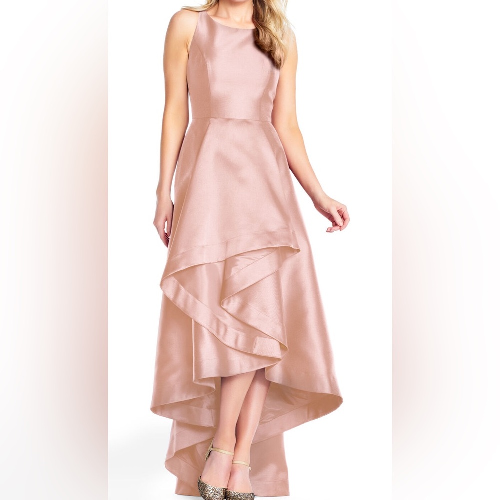 ADRIANNA PAPELL Mikado High-Low Gown